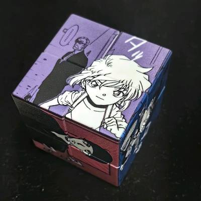 鸟取魔方情好久了终于拿下，都是早期原画画风，太美了！兰哀透德秀柯六个面的四阶魔方！怎么不是六阶啊哈哈那就更有可玩性了～