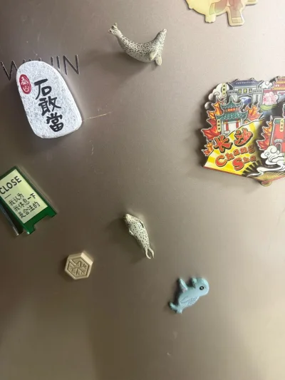 挖煤姬《我的心愿清单》月初刷挖煤姬时，一眼被海豹系列种草——圆滚滚的冰箱贴和小巧徽章超戳心，蹲了3天补货果断all in。竹蜻蜓还挺快，收到货拆开，冰箱贴质感细腻、贴合力强，徽章别在帆布包上超吸睛，每次用都被可爱到，完全没辜负期待！#我的愿望清单#海洋堂#徽章#挖煤...