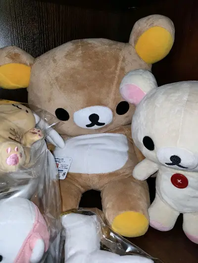 在骏河屋淘到的巨好价轻松熊，虽然很大一只，但是毛绒比较轻还可以压缩，所以运费不是很贵，到手又多塞了点棉花，加入我的轻松熊大军