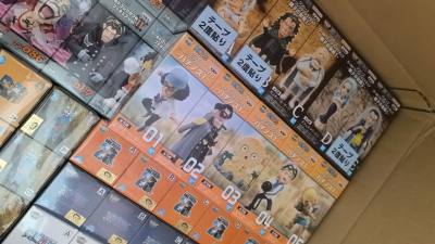 买了一些今年新出的wcf，也是非常不错的，有骷髅岛的黑胡子系列还有一些其他老的tv系列总体满意，盒子不错