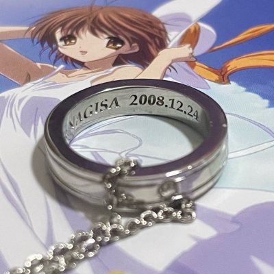 收到货了！这次在挖煤姬代购骏河屋的古河渚生日套装真的超值，一对戒指+电话卡，情怀满分，国际物流走了两周无税到手，包装也很结实，运费也很便宜，继续支持