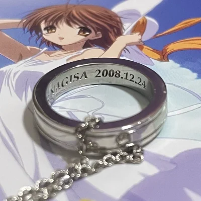 收到货了！这次在挖煤姬代购骏河屋的古河渚生日套装真的超值，一对戒指+电话卡，情怀满分，国际物流走了两周无税到手，包装也很结实，运费也很便宜，继续支持