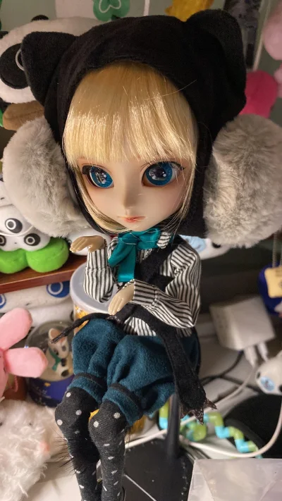 在挖煤姬淘到了很喜欢的玩偶服装和耳罩，状态很好，穿上也很合适，走的是小航空路线很快就到手了，以后还会继续使用的。