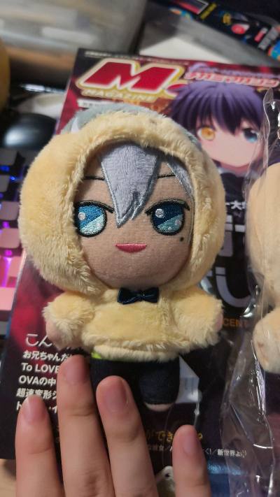 当那个印着日文地址的包裹终于到手时，我的心跳快了几拍。在挖煤姬上“蹲守”了无数个日夜，终于成功将IDOLiSH7的太阳——折笠千斗的玩偶接回了家！

拆开层层严实的缓冲气泡纸，露出玩偶包装的那一刻，所有等待都值了。这只三月玩偶完美复刻了他灿烂如阳的笑容，那头极具标志...