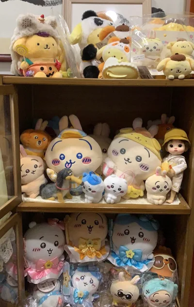 收到了我的小537！
圣诞限定特别漂亮～ 下雪天和圣诞天气太配了
直接来我的娃柜～一家团聚吧！
超级好看的chiikawa们quq