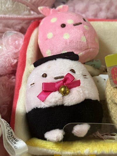 这次买了角落生物的万圣节粉圆和猪扒老爷爷，收到箱子包装很好，物流也很快速，价格也有优惠，总的来说体验感不错