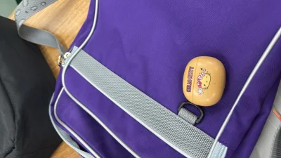 这个紫色包包非常美萌 几乎我每天出去都会背着它
容量也很大 可以放下我的游戏本电脑 我非常喜欢这个包包?