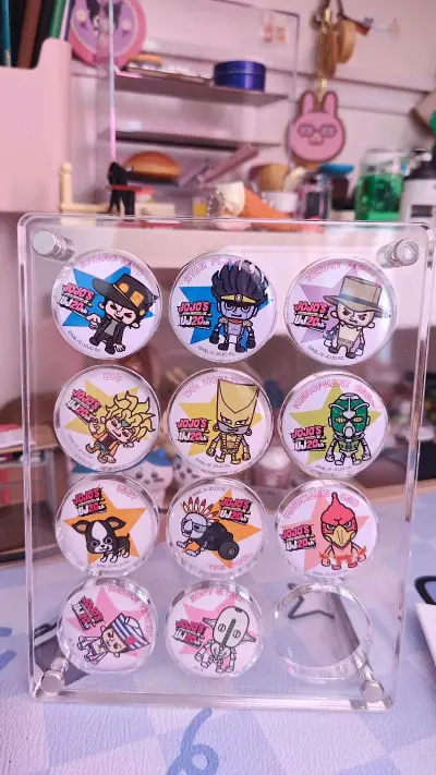 JOJO的小鼻嘎吧唧和我的谷美完美适配，空的那个还在路上
肩靠肩系列怎么会这么萌
全员吧唧就是这么超值
感谢挖煤姬 靴靴