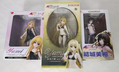 手办合集，这次在挖煤姬入手的是Tolove的三个手办，金色暗影和结诚美柑的相关手办，都是有些年头的手办了，但到手成色非常好，经历了不短时间的海运连箱子都没什么损伤，保护措施很到位。