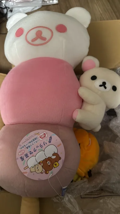 棒棒棒！我太爱挖煤姬了。
箱子很结实，泡沫也填充的很足，购买的轻松熊玩偶都完好无损到达了！牌牌都没有折痕！
世一切煤软件！