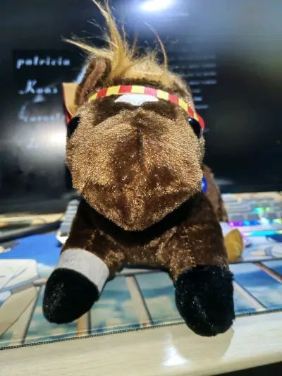 从日淘平台抱回一堆小马玩偶时，纸箱刚拆开就被毛茸茸的可爱暴击!最惊喜的是材质，摸起来像云朵一-样软fufu,放在手心能感受到细腻的绒毛质感，连接缝处都没有多余线头。等了半个月的物流在摸到它们的瞬间都成了值得的期待，现在每天回家都会先捏捏小马圆滚滚的肚子，把它们摆在床...