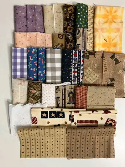 刚刚收到海淘的日本布料！淘了好多先染布和乡村布，每一块都好好看，打开包裹时心都要化了。虽然等待久了些，但这份漂洋过海的惊喜太值得！