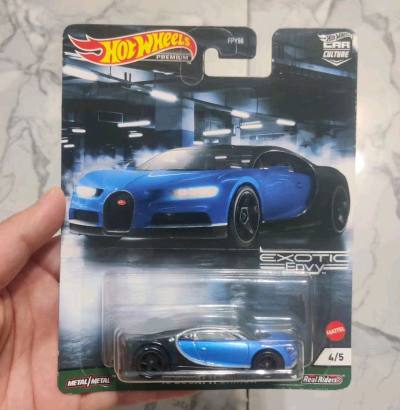 这款布加迪超跑太惊艳！蓝黑撞色质感高级，Real Riders轮组细节拉满，Exotic Envy系列包装氛围感绝了，超跑粉闭眼冲，摆柜直接拿捏奢华格调！