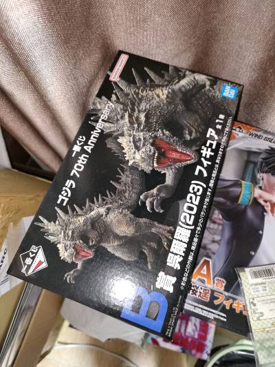 切煤好物分享！这次买到了哥斯拉的一番赏手办，可以凑成共鸣了。走的挖煤姬竹蜻蜓，没有被税的风险~整体物流速度和上次持平，正常通关后国内邮配送也很快！体验不错 