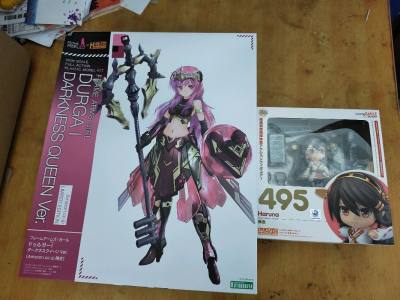 哈哈这次是日拍上买的寿屋的杜尔迦黑暗女王机娘以及gsc的舰队c粘土人，也算是难得的好价。这次依然走竹蜻蜓，享受竹蜻蜓的安逸，省去了一堆麻烦事情。到手后包装也很严实，没有破损，收到的时候都是八角尖尖。希望日淘任意门能越来越好，推荐推荐!!最后也希望我下一车的手办也能早...