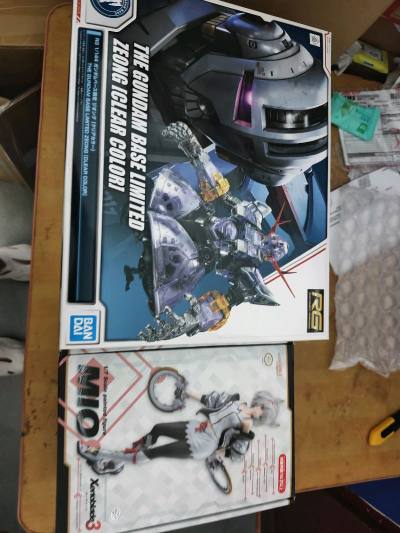 这次呢，又从挖煤姬在日拍上蹲到了寿屋的武装神姬机娘以及gsc的弥央手办还有一盒基地限定的rg吉翁彩透版，都是全新未开封的好货，不得不感慨国内万代基地85算太恶心人。这次因为东西有点重还是选择了海运，箱子的也是加了填充物，也是很给力，箱子依旧八角尖尖。挖煤姬当...