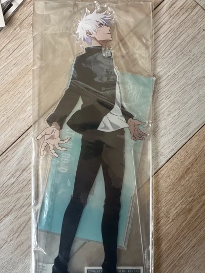 骏河屋捡漏大立牌！！这个立牌好帅好帅！放大美貌！！顺便凑运费就买了两张拍立得…我好几张大眼拍立得都是在骏河屋买的…