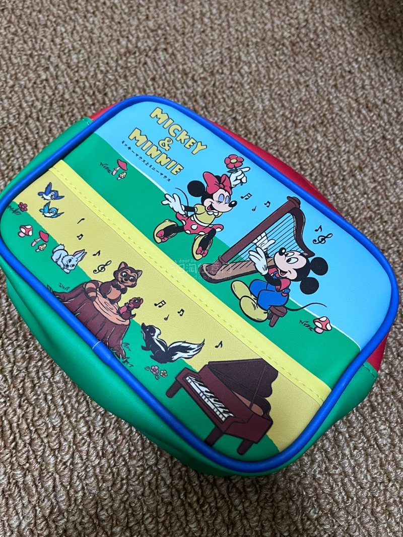 这一箱买的米奇周边的包包居多，还有部分的小杂货，包包的图案都超级萌的，成色也很新，跟未使用的状态差不多，价格也很好，不到半个月就到啦