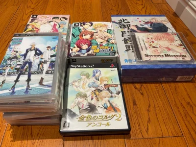 这是我第四次使用挖煤姬海淘，淘了一箱PSP乙女游戏碟、两部ps2游戏碟、一部cd。跟ns卡带比psp碟性价比比较高，而且种类很多，都是国内不好淘的。这些都是在煤炉上搜索发现的，看封面画风都对我胃口，于是种草了，正好有免手续费券，火速拿下。可惜小蜜蜂家的骏河屋总店没货...