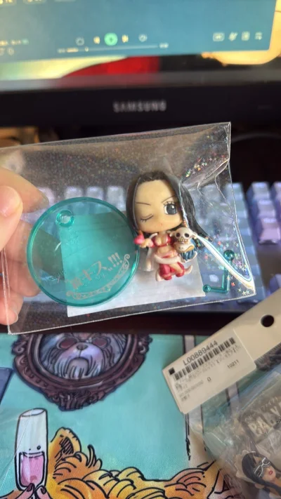 一番赏的贝波终于到手了，很开心买到了B赏贝波，超大一个喔，贝波真的好卡哇伊喔。还没到很多便宜的小手办，继续支持挖煤姬