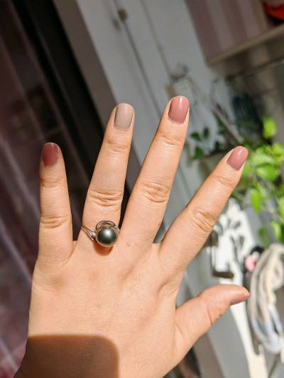 大溪地珍珠戒指，白蝶珍珠项链