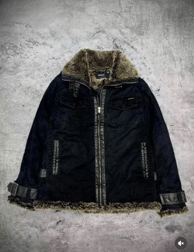 衣服整体版型可以，且比较厚实，防风，作为 gal 系的外套来说很好看，表面是灯芯绒，领口还有人造毛毛。