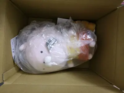 这次通过挖煤姬在骏河屋切到了喜欢的泛用兔和兔丸玩偶，每个都很新状态很好，走竹蜻蜓包税很划算，而且很方便，很愉快的购物。