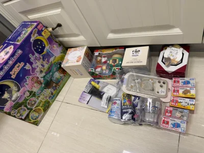 全都是日亚自营的小东西～都太可爱啦，买到了我爱的mofusand，用的日本EMS，运费不便宜，还被税了……到总体价格还是比网上代购便宜，而且质量好，有保证，还不错！