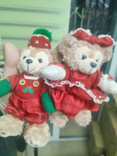 这比娃玫挖到了扫把达菲，好大好肥一只，成色很好，唯一的遗憾是它没有牌子，收藏不太完美，不过没关系，可爱就可以了，感谢挖煤姬