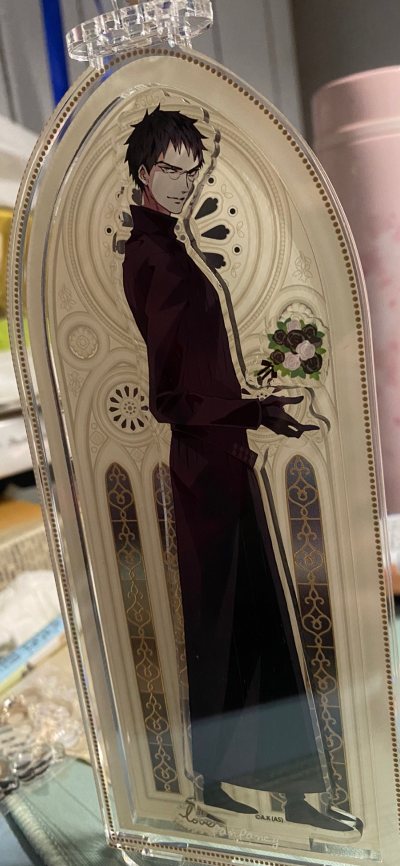 终于是让我买到价格合适的白理大立牌了！把自推放进教堂谷美里特别有氛围感！
还买了万圣鸟笼fukuya！好美丽！