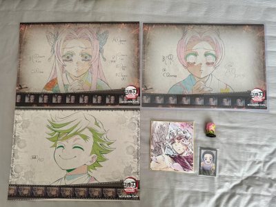 今天分享的是我在挖煤姬的12月海淘开箱，我购入的年末好物是鬼灭之刃餐垫、宇髓天元的色纸和蜜璃的扭蛋。这次走的是竹蜻蜓专线，很顺利的收到了。