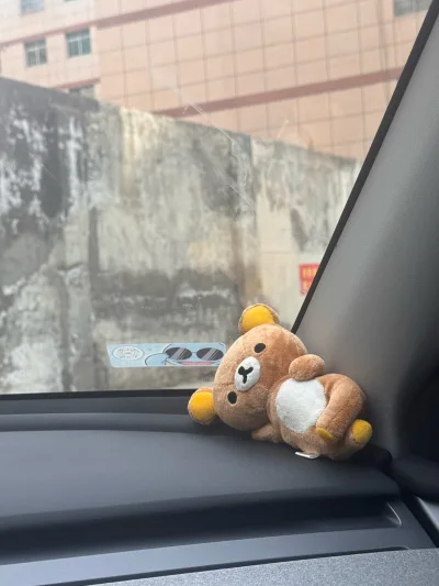 特别特别可爱的一只轻松熊！！这个款国内很少见 代购当时给我报价是一百多 结果我在挖煤姬花了几十块钱就淘到了！成色还特别好！