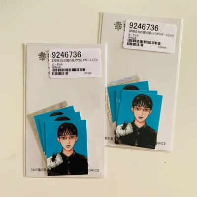 在x上刷到再贩信息，赶紧下单了，挖煤姬响应速度非常快，基本秒下单，走小航空路线不到半个月就到了！非常貌美的贴纸，打包也是非常安心～