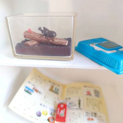 megahouse早期的食玩真的超级细节，昆虫箱的做工真的可爱，在比例这么小的情况下，细节拉满。圆了小时候想要个昆虫箱每天观察小昆虫的梦。强烈推荐megahouse的食玩真的做的太优秀了。只可惜现在megshouse早已经不做食玩了，这款来自2003年的玩具在挖煤姬...