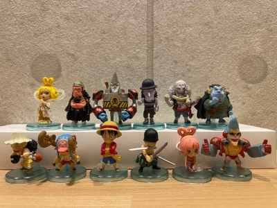 这次买到了好多食玩，海贼王的，大部分古早的，还有一部分大头，品质确实可以，对于收藏爱好者来说，入门级的很不错！