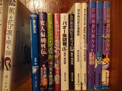 趁着可持续小航空关闭前最后用一次 话说买的漫画没仔细看还带特典的 很惊喜 怪异奇人列传商家保存的非常好的 终于把荒木老师的短篇基本集齐了 立牌很可爱 感谢平台 感谢卖家