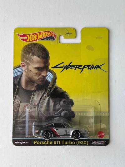 这款风火轮赛博朋克保时捷911 Turbo太帅了！银黑配色完美还原游戏设定，细节拉满，胶胎质感超棒，卡面印刷清晰，收藏级做工太值了！