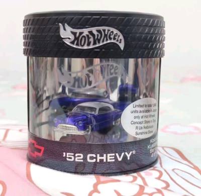 风火轮52款雪佛兰日限罐装车太绝了！宝蓝电镀漆面质感炸裂，限量千台的稀缺性拉满，罐装收纳设计超有收藏感，老车迷的梦中情车！