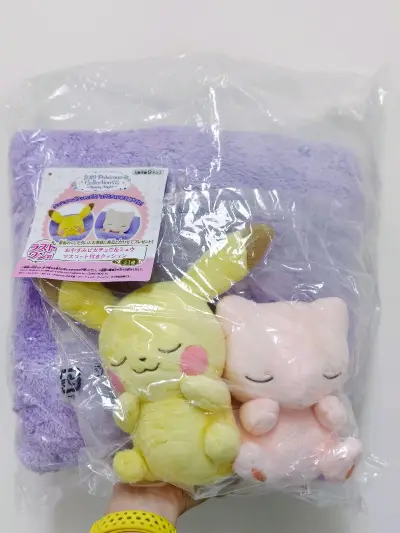 这次的包裹对我来说是意义重大的一单！感谢挖煤姬让我买到了种草一年多一直没找到相对不那么h价的宝可梦一番赏抱枕，完美无损拿到手的感觉太好了！


