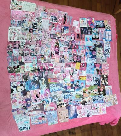 虽然泡菜妹似乎漏发了一点，不过问题不大~谁懂平铺的幸福感哇啊~但是运费真的伤到我了，韩切是不敢再碰了（苦笑）