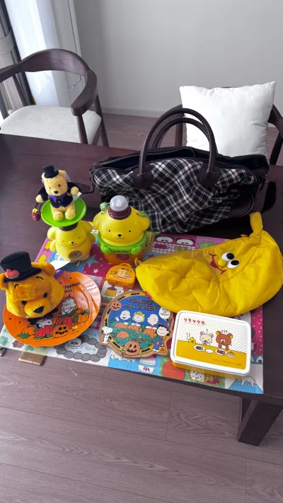 这次淘了一些布丁狗的周边玩具和包包，特别喜欢！！万圣节维尼包包也好萌！非常满意这次购物，下次继续淘玩具。


 
