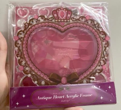 这次是特别特别好看的fukuya agf限定款！粉色古董宝石心！谷美如其名！感觉非常贵气！衬得谷子特别好看！