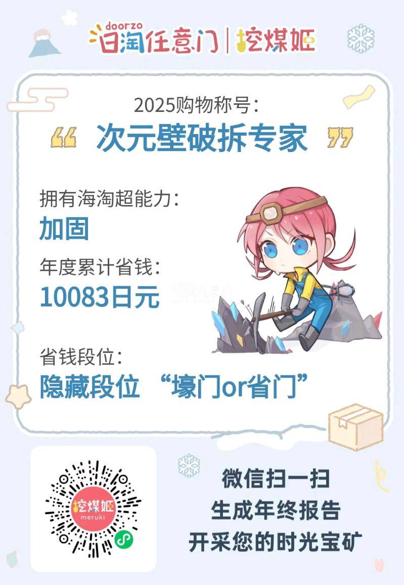 这是使用挖煤姬的第一个年度报告，使用最多的服务是加固，在挖煤姬省了快10083日元！希望今年能淘更多喜欢的东西。这箱是淘的很重的谷子杂货箱，意外的有很多小玩意都很喜欢。这个小狗玩偶和钥匙链是这里面最可爱的了。虽然很重，但是很值。#挖煤姬  #挖煤姬 #海淘年度报告 ...