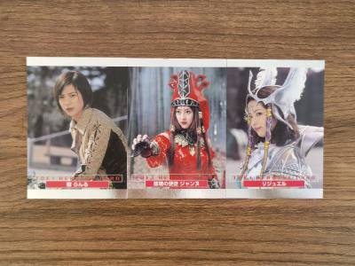 这次有的是ems海运，有了积分抵扣后非常划算，从合单到收到一共用了一个月零3天，体验良好。
这次淘到了一些少见的爆龙战队暴连者女角色小卡，实物非常好看，能淘到老物非常开心。