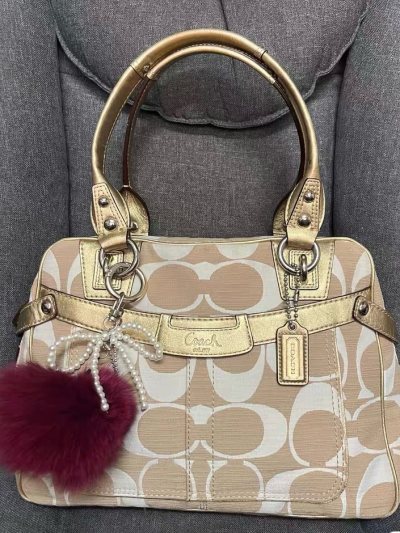 蹲了好久的Coach中古包终于到手了！选的是90年代经典的棕色皮面托特，实物比图片还惊喜——头层牛皮摸起来软乎乎的，带着自然的温润光泽，边角只有一点点几乎看不见的使用痕迹，完全不影响颜值。最喜欢它的黄铜五金，带着点复古做旧感，不是亮晃晃的俗气款，配上简洁的版型，搭风...