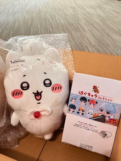 这次走的可追踪小航空寄到布里斯班，速度很快一周左右就到了，没想到还能在amiami买到银魂毛绒夹子，这次包装依旧很严实。