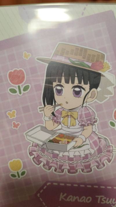 Q版角色造型搭配马卡龙色系超清新，印刷清晰色彩正，卡片边缘也没有毛边，品相一级棒。8张卡片涵盖我妻善逸、蝴蝶忍等角色，角色选款很用心。