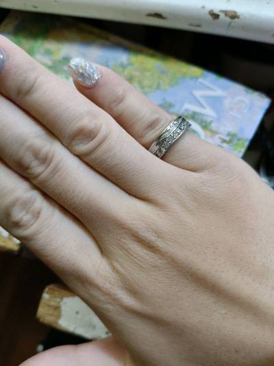 购物分享银戒指