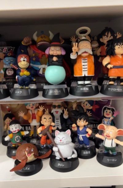 日淘龙珠一番赏童年系列开箱惊艳！角色手办阵容超全，造型和配色完美复刻原作，搭配龙珠漫画摆柜氛围感拉满，物流快还没磕碰，老粉狂喜！挖煤姬好！挖煤姬妙！好东西！