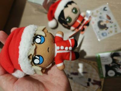 这次通过挖煤姬的ems路线购买了一个小set
申报超级方便，不需要补充申报
用时10天就收到了
每次的包装都特别结实
商品无伤到家！
可爱的透子和秀一圣诞努努！